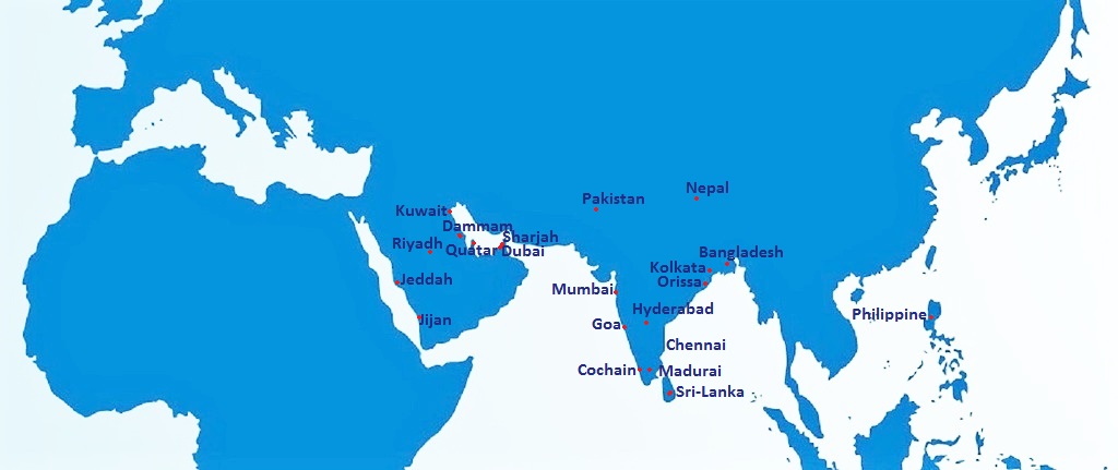 MENA Global Infrastructure Map
